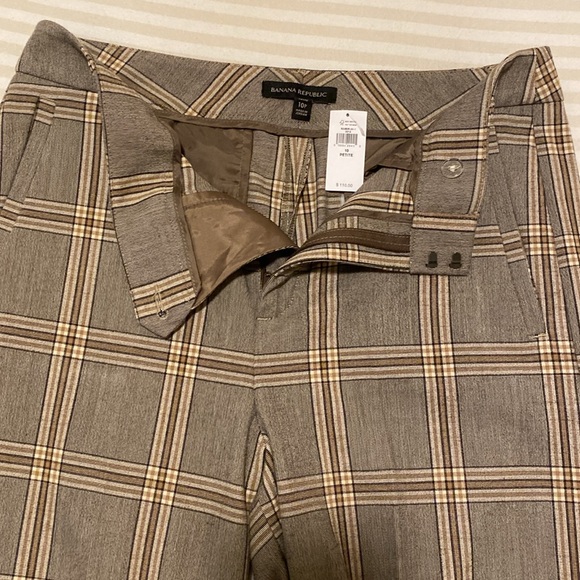 NWT Banana Republic plaid Trousers - Picture 8 of 8
